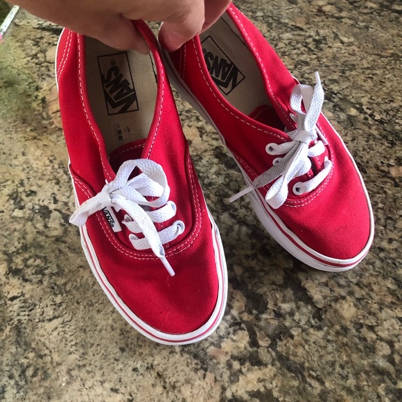 Red Vans - Picture 3 of 4